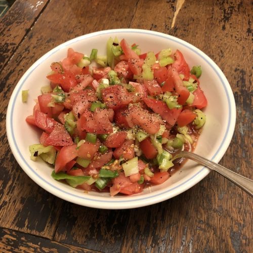 Tomato+Pepper Salad
