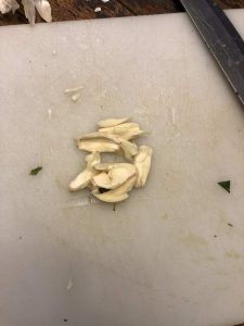 Skinless garlic cloves