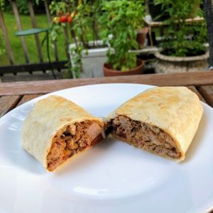 Pressure Cooker Pork Carnita Burritos